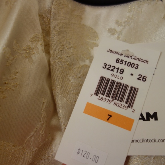 NWT JESSICA MCCLINTOCK PROM WEDDING DRESS 7/S - Picture 4 of 6